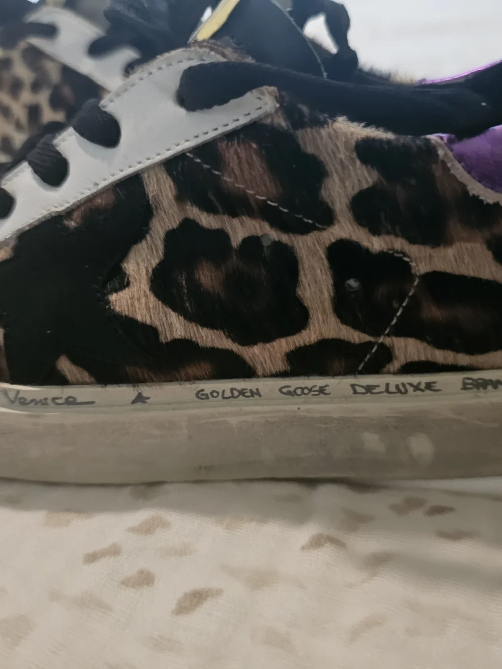 Golden Goose Hi Star Leopard Print Sneakers✨️